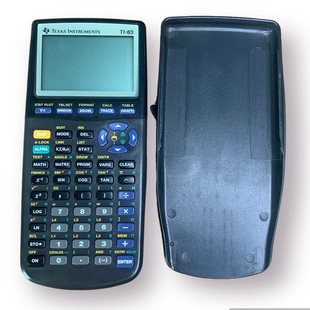 Texas Instruments TI-83 Plus Graphing Calculator w/Cover Works
